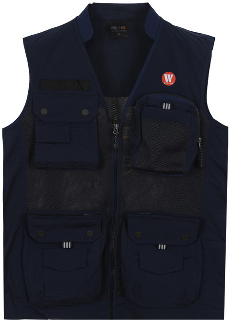 워크맨 메쉬 볼륨포켓 경량 조끼 WB-508, 네이비, 1개