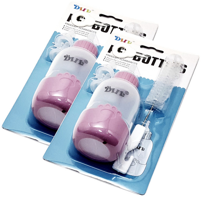 딜 칼리펫 반려동물 아기 수유 젖병 세트, 퍼플, 2세트