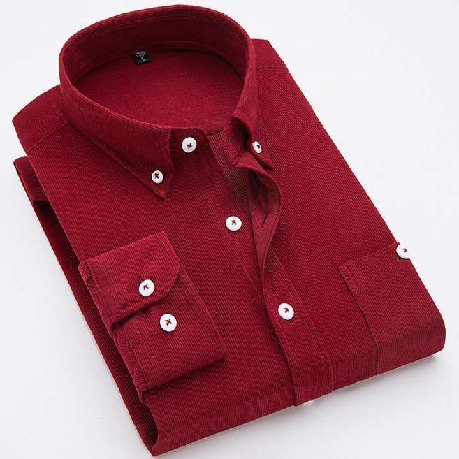 마켓A 남성용 코듀로이 슬림핏 셔츠