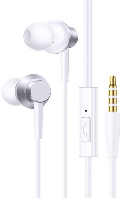 베이스어스 3.5mm 오디오잭 타입 유선 이어폰, Baseus Encok HZ11, 화이트