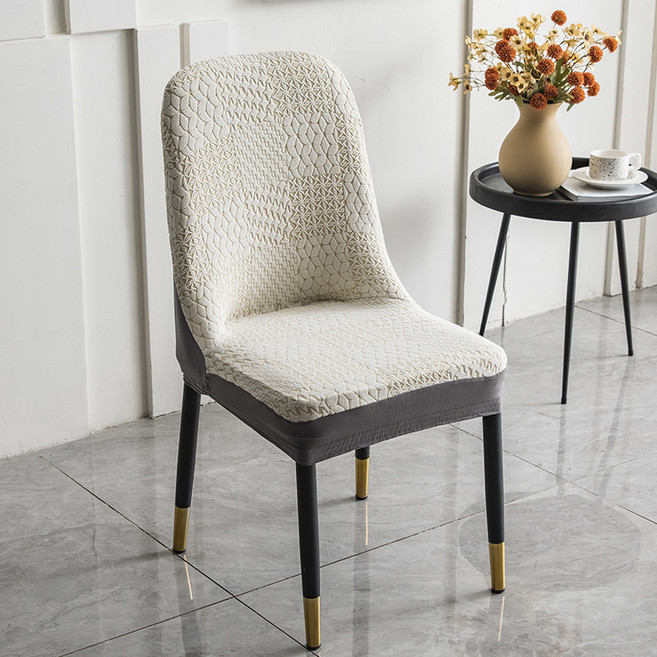 CareFree 럭셔리 식탁 의자 커버 CC-95 2p, 베이지, 2개