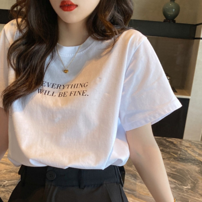 unheve 女款精緻圓領短袖T恤