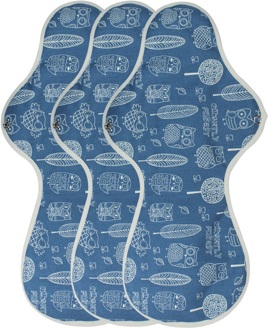 위즐리 면생리대 티니네이비, 오버나이트 이상, 3개입, 1세트