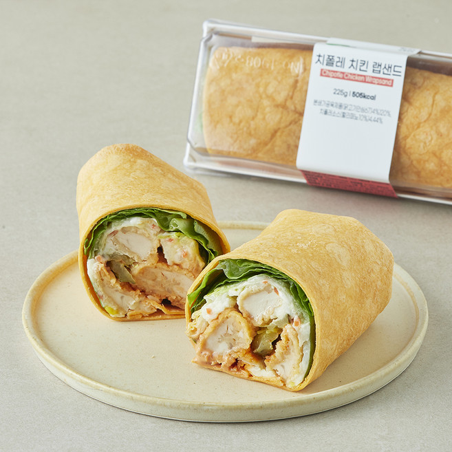 프레밀 치폴레 치킨 랩샌드, 225g, 1개