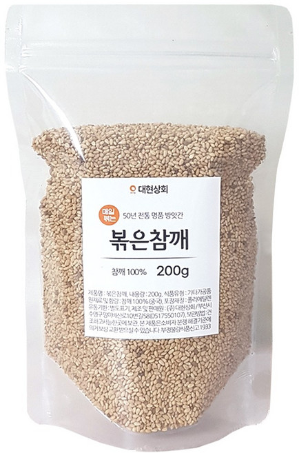 대현상회 볶은 참깨, 200g, 1개