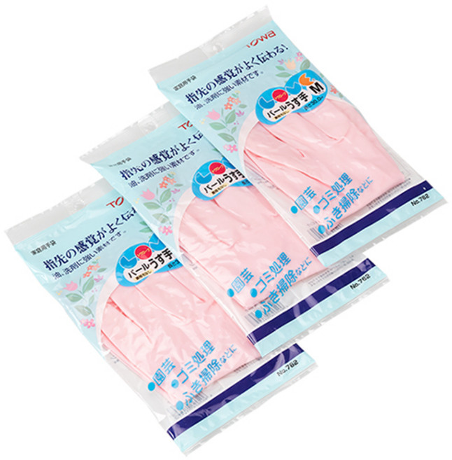 토와 고무장갑 M, 3개