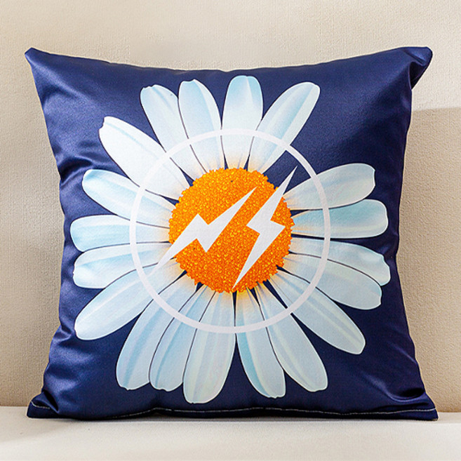 JCP 비비드 썬더 데이지 쿠션 커버