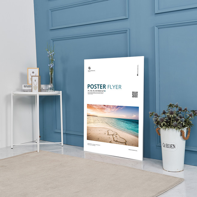 마니앤솔 높이조절 액자테이블 대, 하트