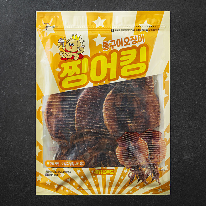해맑은푸드 찡어킹 통구이오징어, 1개, 250g(중 / 5미)
