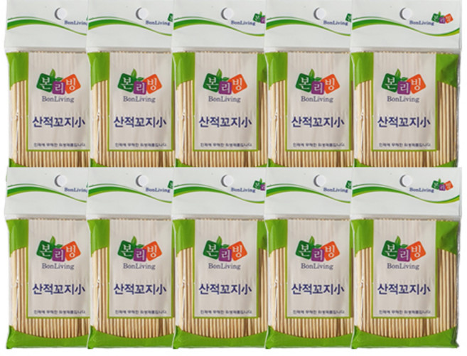 본리빙 산적꼬지 소 10.5cm, 10개, 100개입