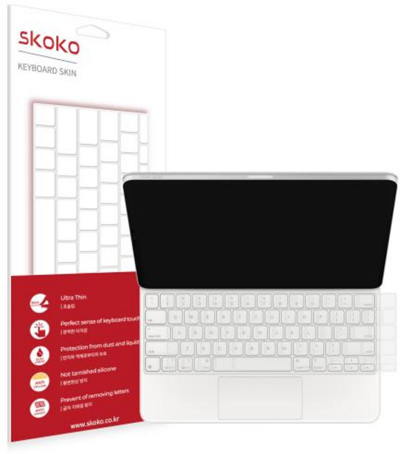 스코코 아이패드 프로 5세대 12.9 매직키보드 키스킨, 1개