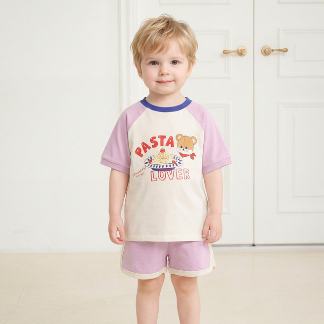 mollimelli Yummy Pasta短袖上下套裝