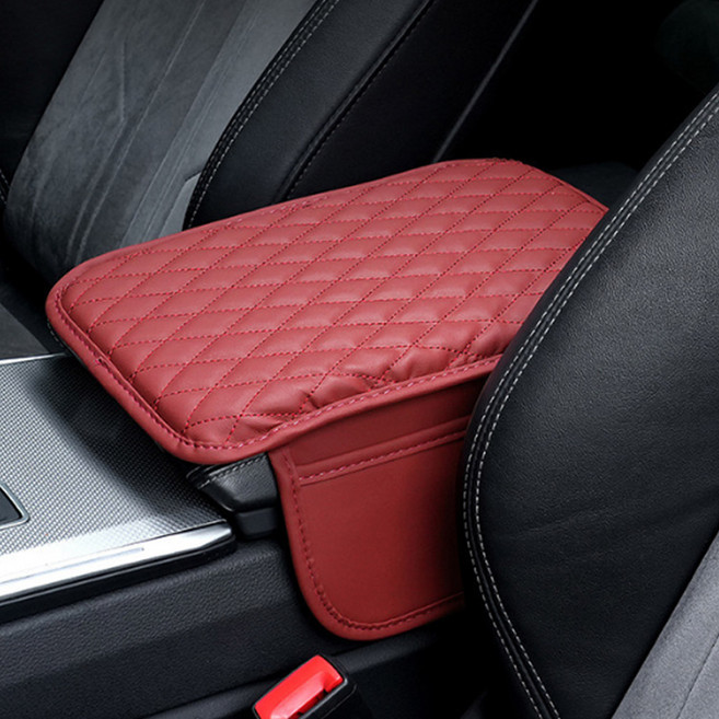 어반카 차량용 베이직 콘솔 논슬립 수납 쿠션, 와인, 1개