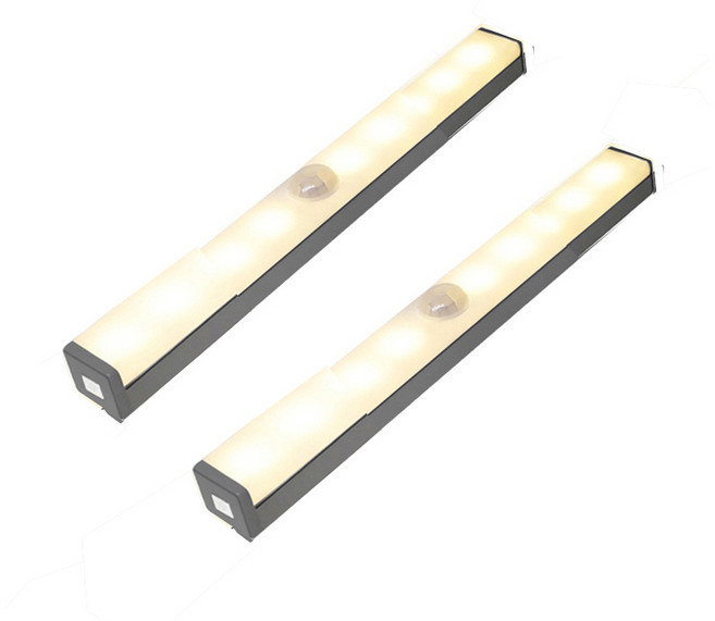 노바리빙 LED 센서바 100mm 2p, 전구색, 2개