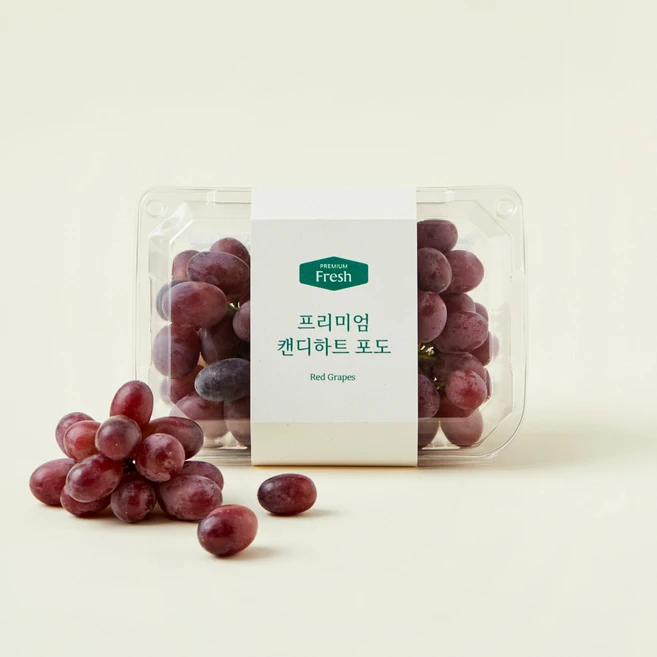 프리미엄 캔디하트 적포도, 500g, 1개 - 쿠팡