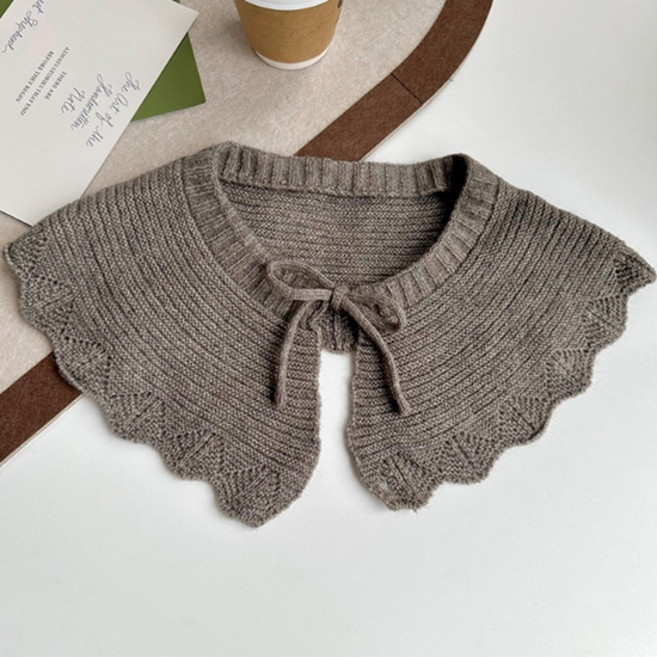 Sonio 蝴蝶結針織披肩領