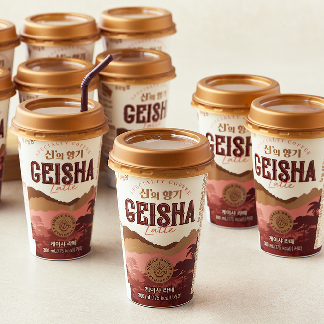 푸르밀 신의 향기 게이샤 라떼 커피, 10개, 300ml