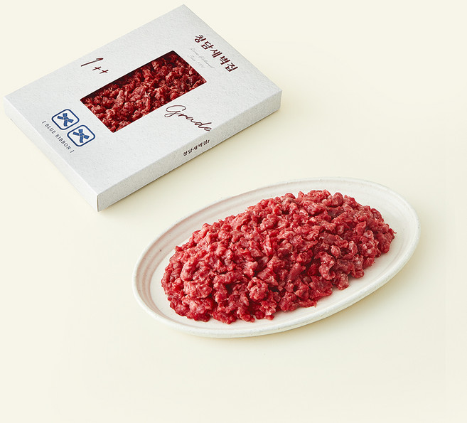 청담새벽집 한우 1++등급 (9) 다짐육 (냉장), 1개, 200g