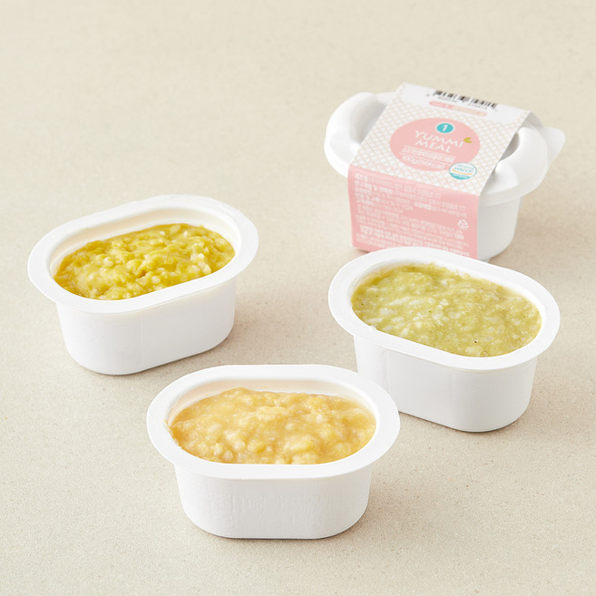 얌이밀 초기2 6~7개월 이유식 소고기 1.5배 죽 감자애호박 100g + 단호박브로콜리 100g + 양배추단호박 100g 세트, 1세트