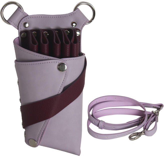 미용실 투톤 가위 수납가방, 연핑크, 1개