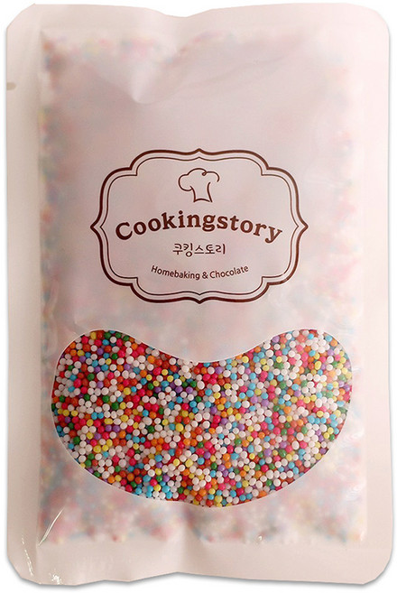 쿠킹스토리 스프링클 헌드레드 앤 사우전드 레인보우 구슬 랜덤발송, 500g, 1개