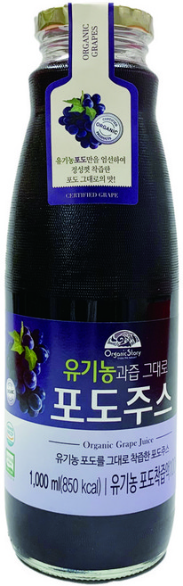 Organic Story 有機果汁，葡萄汁, 1瓶, 1L