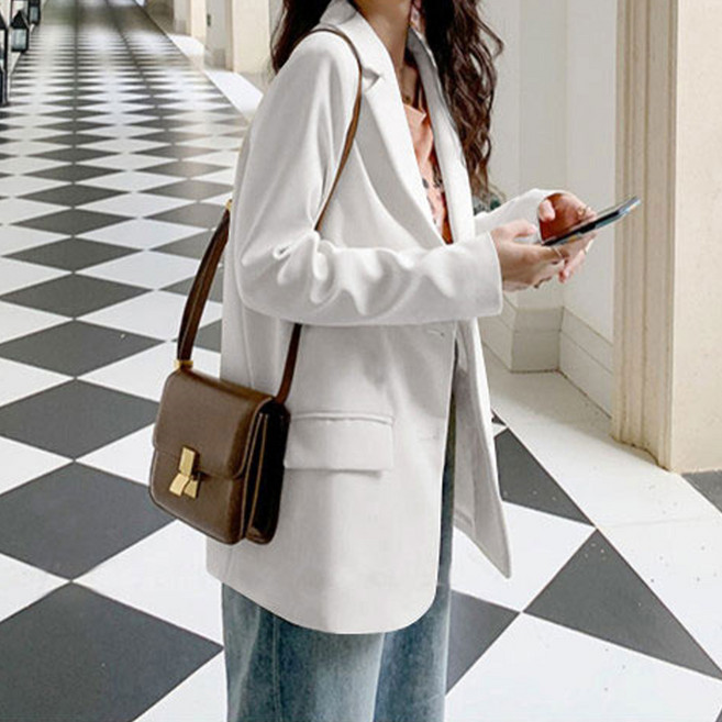 비비에모 여성용 류클렌 엘 오버핏 블레이저 자켓 10886