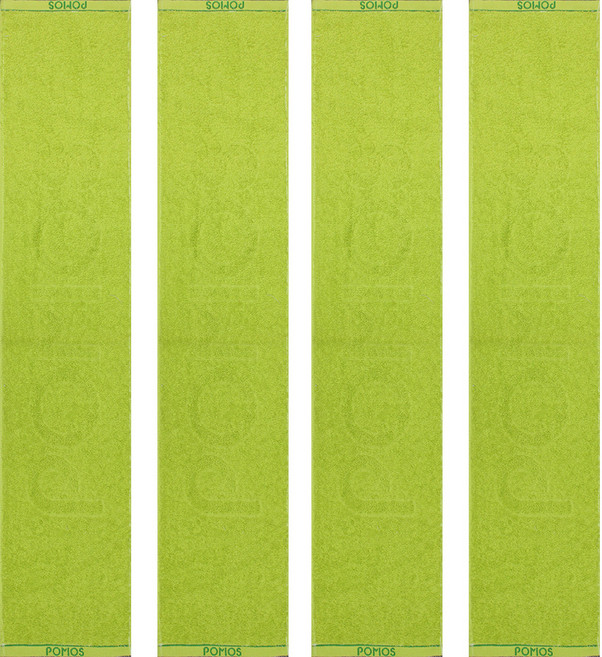 송월타월 포모스 뉴스포츠 타올 20 x 100 cm, 연두, 4개