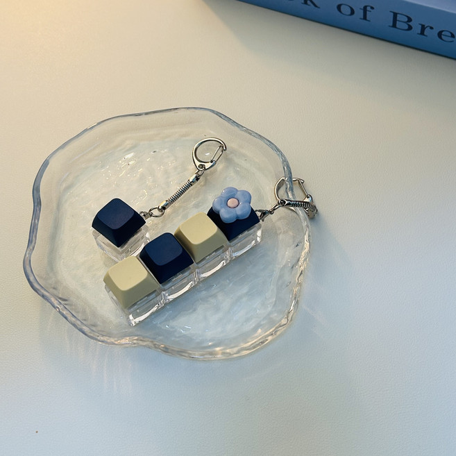 소리달 하피 모던 베이직 리본 도토리 키링 2p