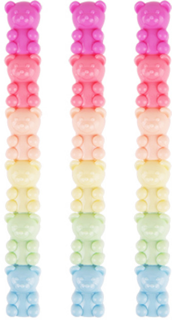 인디케이 왕곰돌이 5색 형광펜, 3개, 멀티컬러