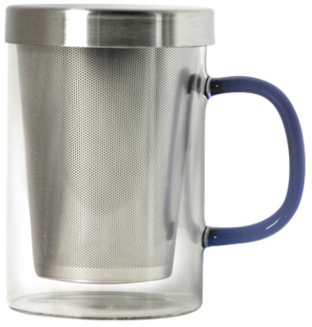 티도요 보르실리케이트 티머그 S102 450ml, 블루, 1개