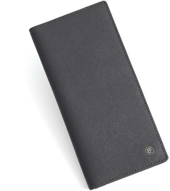 BLANC FLEUR 牛皮徽章長夾