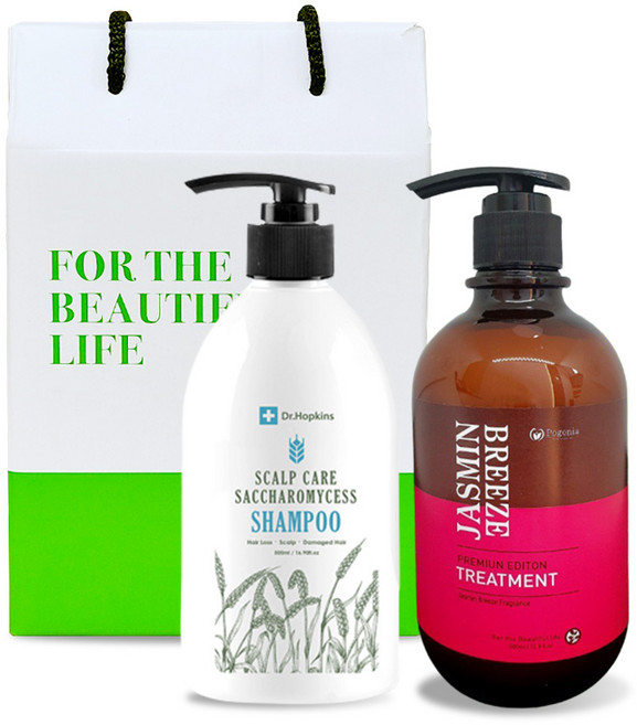 닥터홉킨스 샴푸 500ml + 포고니아 자스민 브리즈 트리트먼트 500ml 선물세트, 1세트