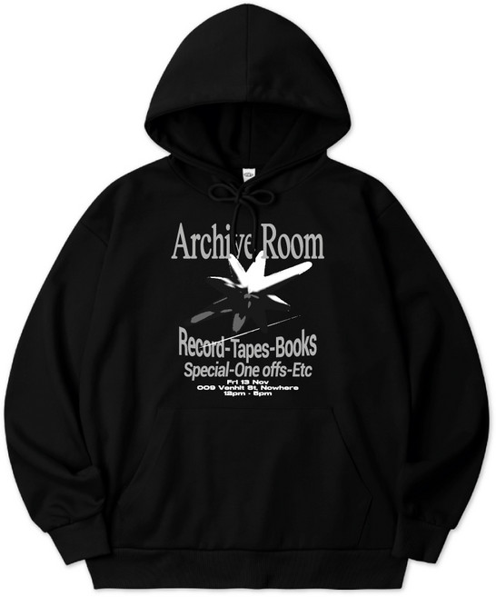 벤힛 ARCHIVE ROOM 오버핏 특양면 후드티셔츠