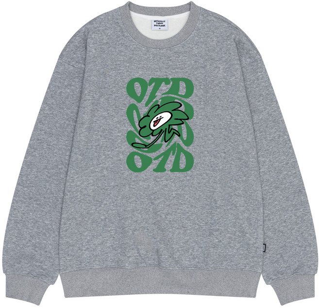 오티디 프리미엄 텐타덤블 기모 오버핏 홀클라우드 맨투맨 OT31028