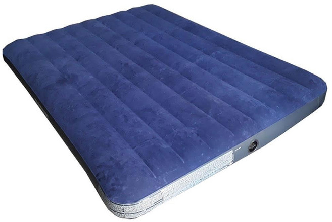 INTEX 充氣床 附充氣機, 深藍色
