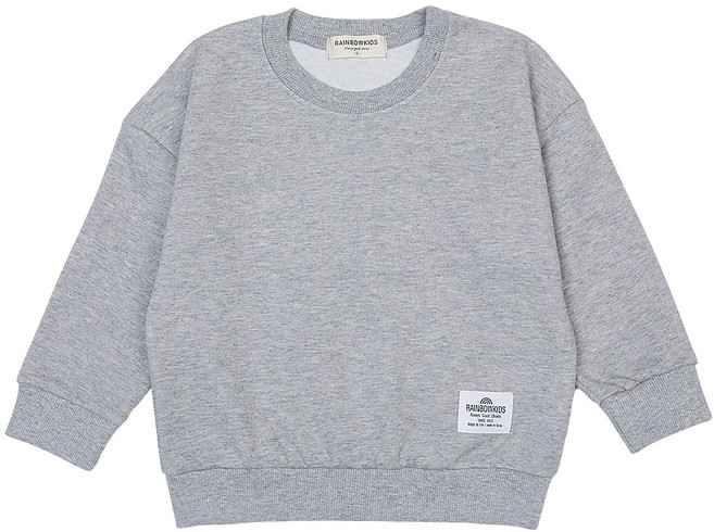 레인보우키즈 아동용 크레용 라벨 맨투맨