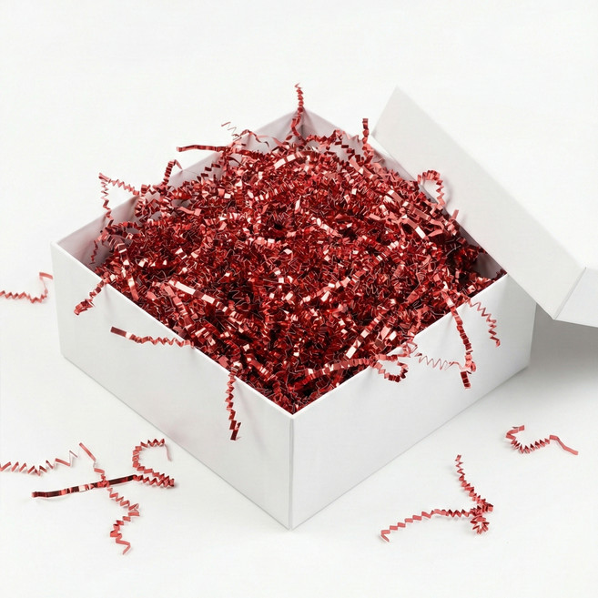 모던앳 메탈릭 종이 스타핑 선물 포장 완충재, 로즈골드, 1개