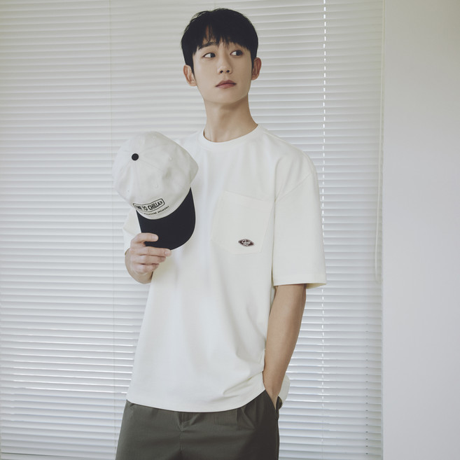 Mind Bridge 男款Chill Supima圖案口袋寬鬆短袖T恤 MXTS3162