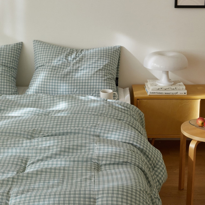 마틸라 체크인룸 캐주얼 빈티지 차렵이불