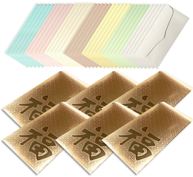 러블리파스텔 용돈 봉투 7종 x 5p + 골드 용돈 봉투 6p 세트, 한자복, 1세트