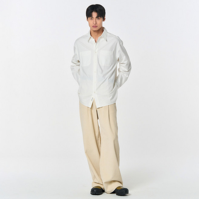 제너럴아이디어 남녀공용 워시드 워크 셔츠 SBD4U03010