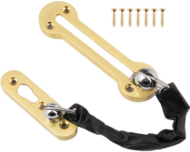 철물대장 안전고리 도어체인 골드, 1개