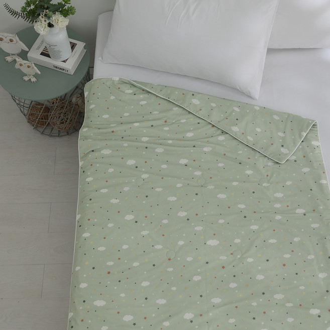 Ishur 伊舒爾 冰感S級冰糯被, 星夢雲朵 綠色