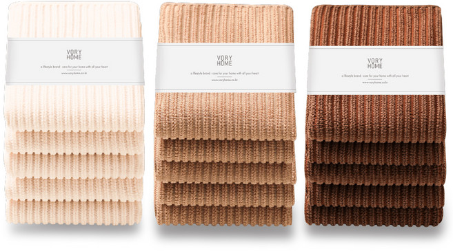 보리홈 커피행주 아메리카노 5p + 라떼 5p + 크림 5p 세트, 1세트