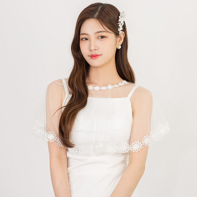 릴리드레스 여성용 플라워 레이스 볼레로 LABL17