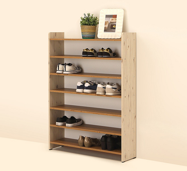 아라마가구 이키 신발장 830, 오크, 7단