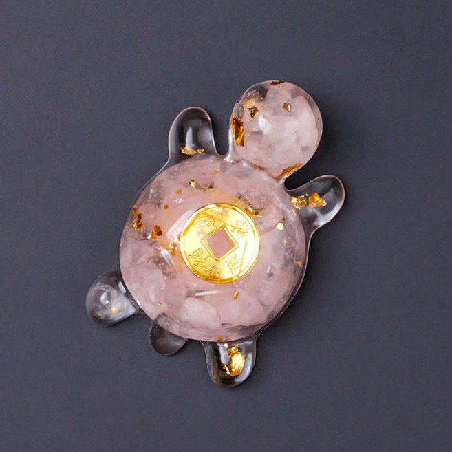 미소로운 귀여운 인테리어 금전운 거북이장식품 냉장고자석 2p, 핑크