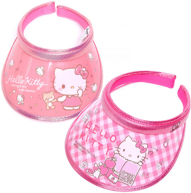 헬로키티 여아용 선캡 2종 세트