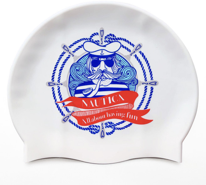 오호라스튜디오 실리콘 수영모자 링클, 본보야지선장, 1개